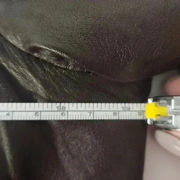 WOMENS HOSS INTROPIA BROWN LEATHER JACKET, SIZE 10 - Picture 9 of 10